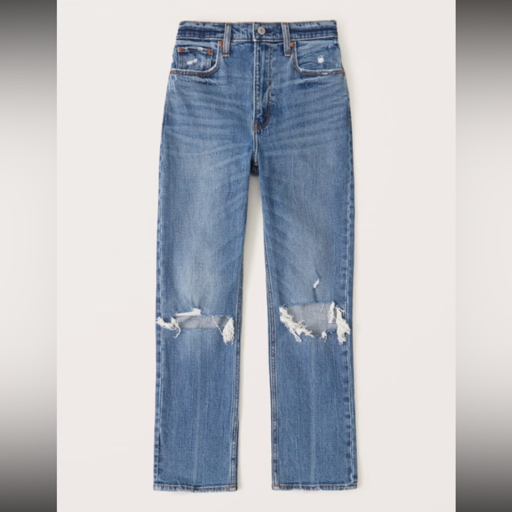Abercrombie & Fitch - Ankle Straight Ultra High Rise Jean - 27